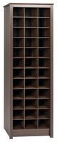 Space-Saving Shoe Storage Cabinet, Espresso
