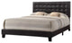 Faux Leather Queen Bed, Espresso