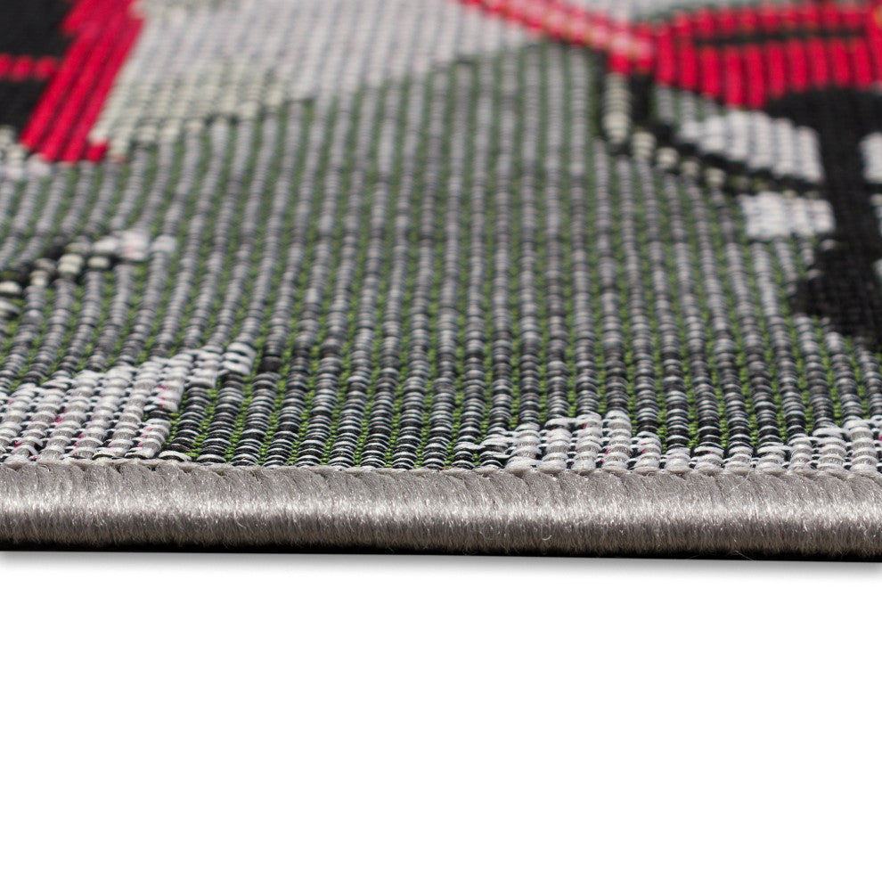 Esencia Summer Ride Indoor/Outdoor Mat Blue 2'x2'10"