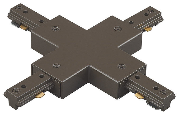 WAC Lighting H Track X Connector in Dark Bronze