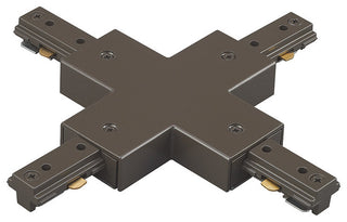 WAC Lighting H Track X Connector in Dark Bronze
