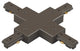 WAC Lighting H Track X Connector in Dark Bronze