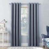 1" Bouton Drapery Curtain Rod, Brushed Steel, 48"-84"
