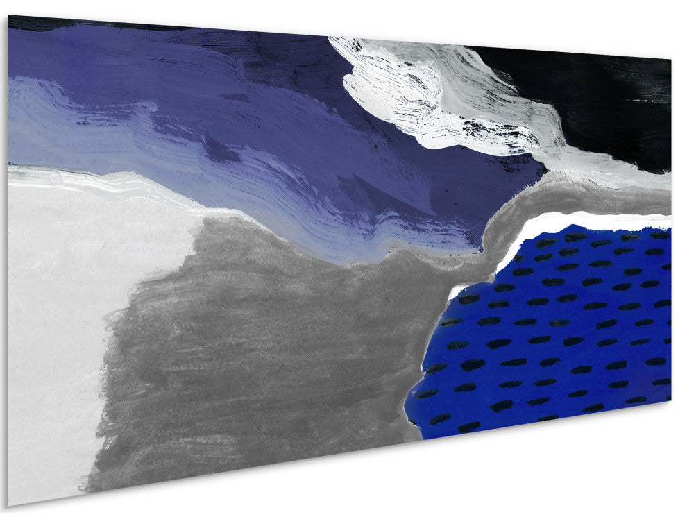 "Cobalt Abstract A"Frameless Free Floating Panel Graphic Wall Art