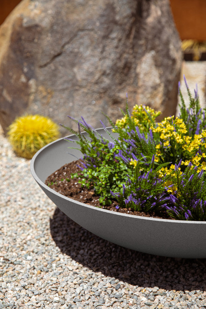 Lane Round Planter Bowl, Grey, 32'', 1 Pack
