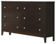 Coaster Carlton Dresser in Cappuccino
