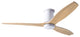Modern Fan Company Arbor Flush Mount 54" DC Ceiling Fan, Gloss White Motor, Mapl