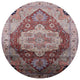 Ahgly Company Indoor Round Mid-Century Modern Area Rugs, 4' Round