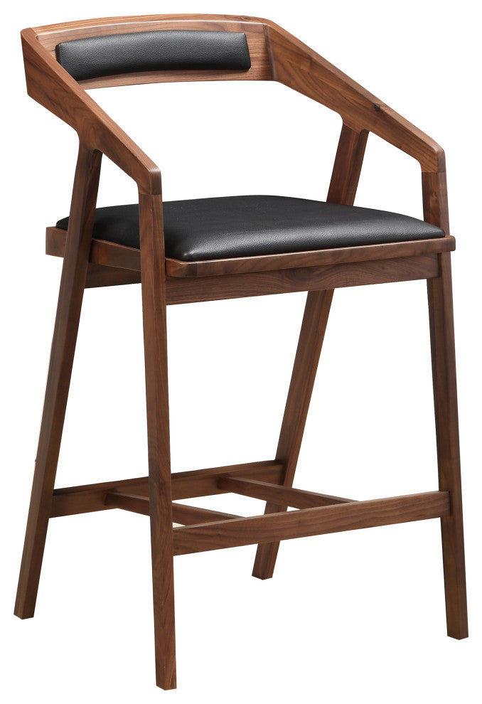 Mid - Century Modern Padma Counter Stool Black - Brown