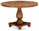 Irving Dining Table, Rustic Rubberwood Table, Sandblasting Antique Walnut Finish
