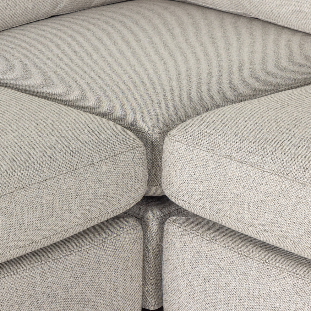 Colt 4pc Raf Sectional-Aldred Silver