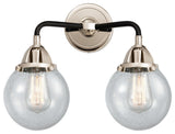 Beacon Bath Vanity Light, Black Polished Nickel, Seedy, Seedy