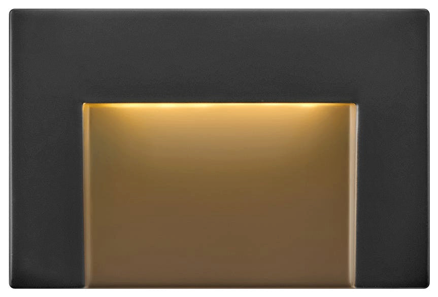 Hinkley Taper Landscape Light, Satin Black, Horizontal Deck Sconce