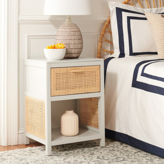 Safavieh Miya Night Stand, Grey/Natural