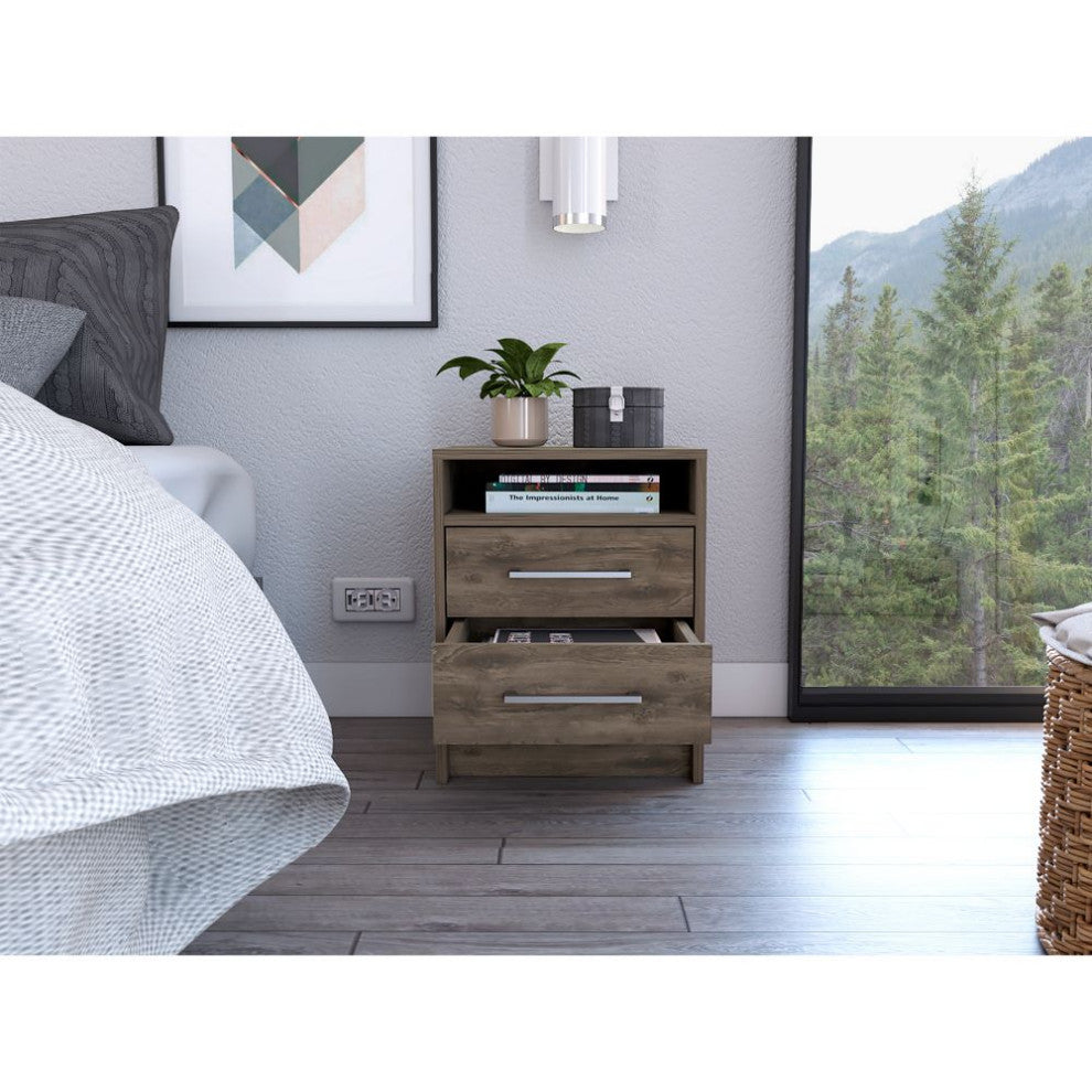 Philadelphia Nightstand, Dark Brown