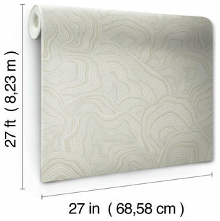 Geodes Taupe Wallpaper