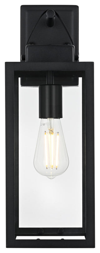 Home Living 6" Outdoor Wall Sconce, Black