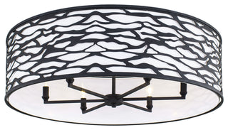 Kato 6-Lt Convertible Semi-Flush/Pendant - Carbon