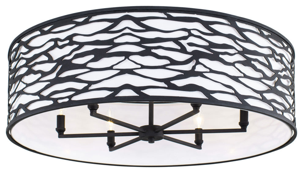 Kato 6-Lt Convertible Semi-Flush/Pendant - Carbon