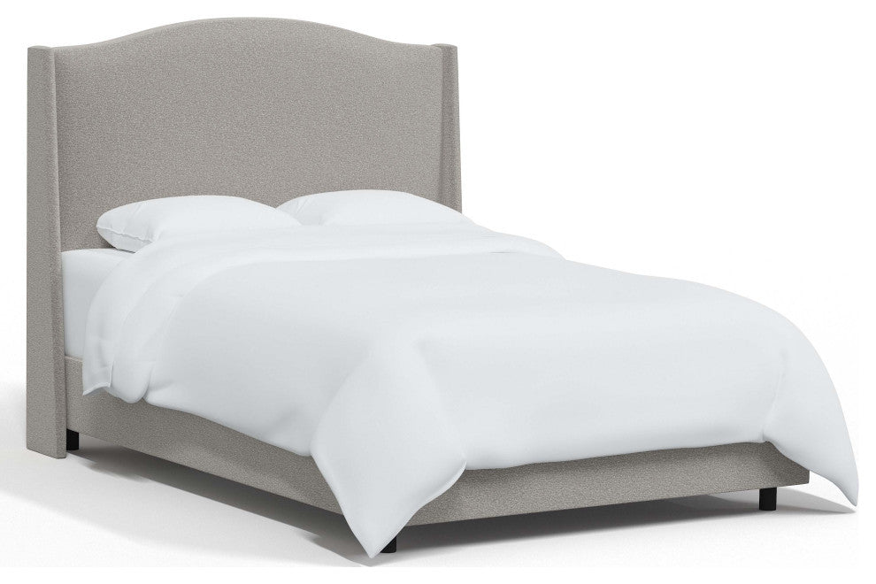 Camelback Wingback Bed, Milano Elephant, Full