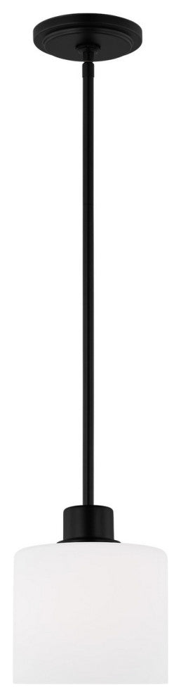 Canfield 1-Light Mini-Pendant, Midnight Black