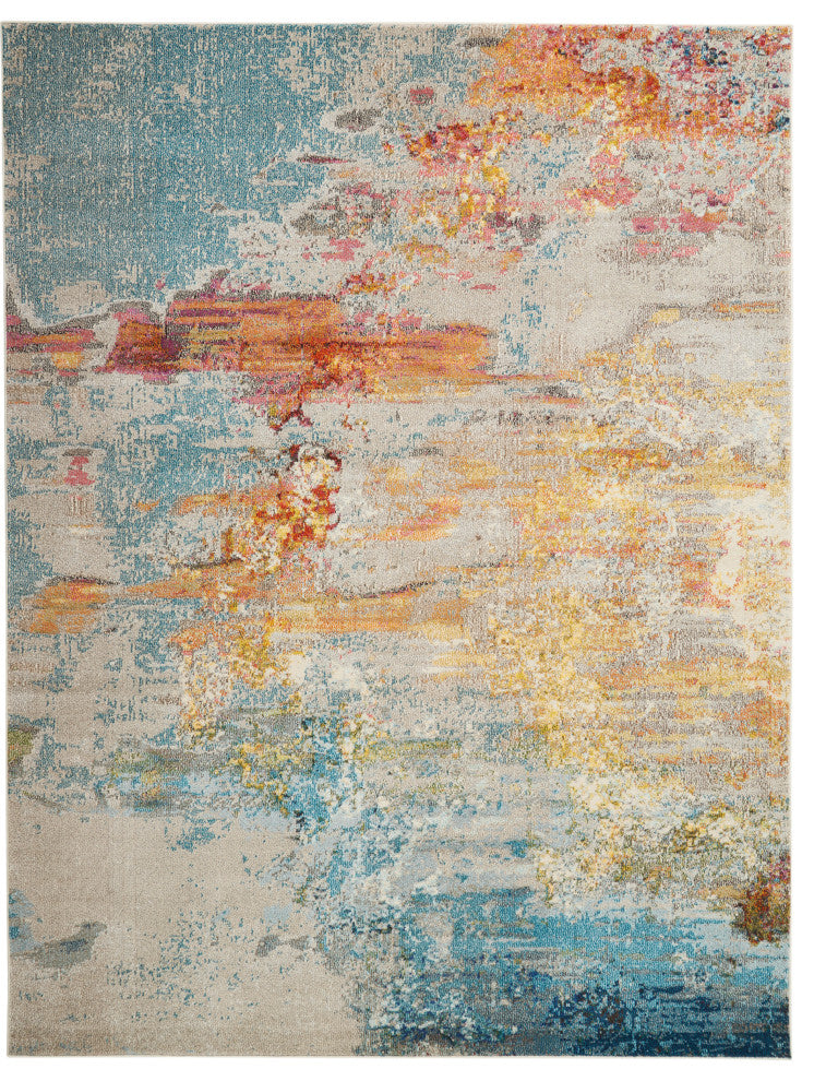 Nourison Celestial 9' x 12' Sealife Modern Indoor Area Rug