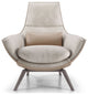 Gracie Lounge Chair, Beige Velvet
