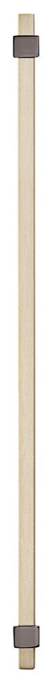 Mulino 10-1/16" Centers Silver Champagne/Black Nickel Pull