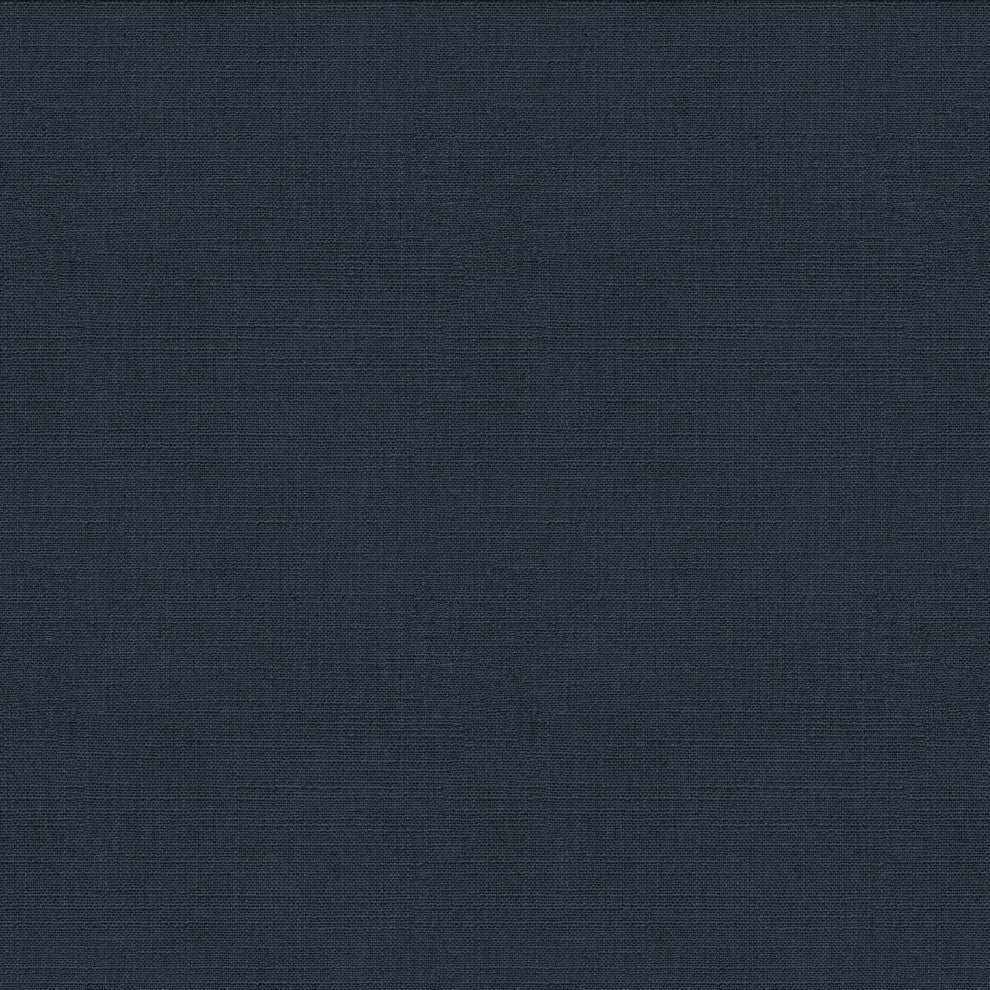 Camelback Wingback Headboard, Linen Navy, Twin