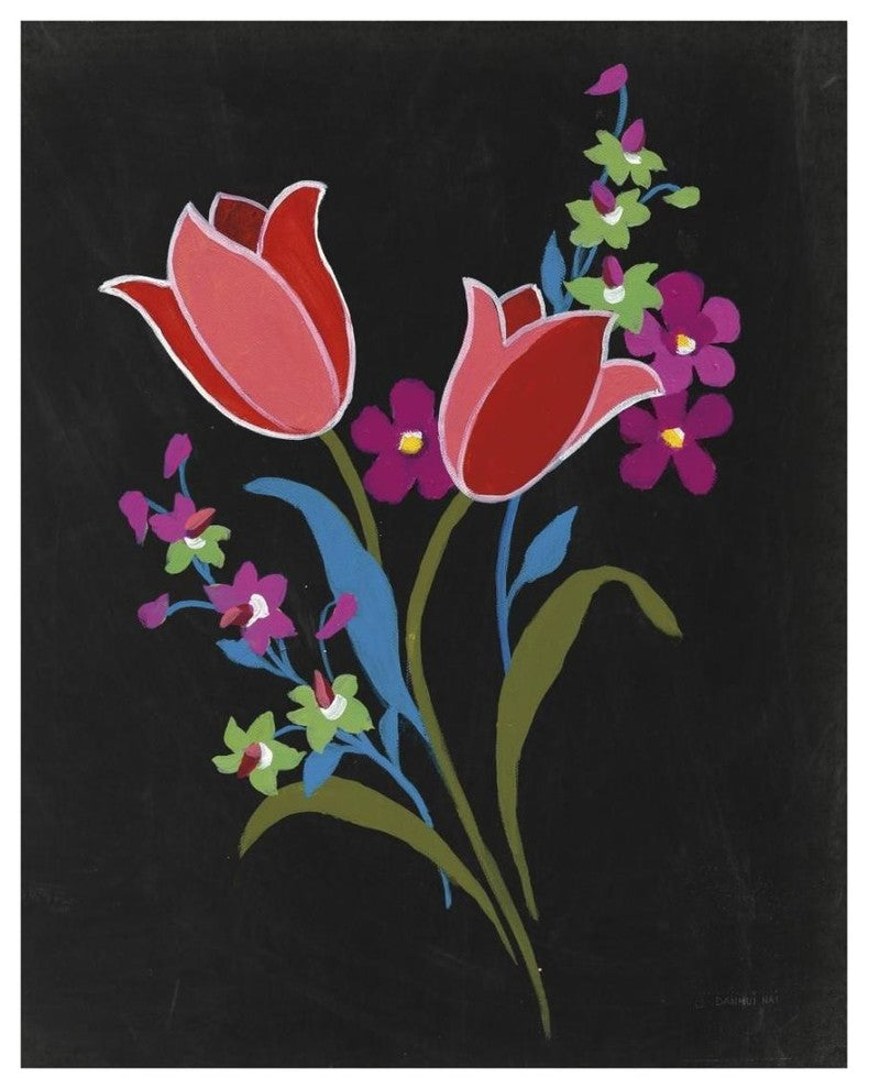 "Alpine Bouquet IV" Digital Paper Print by Danhui Nai, 18"x22"