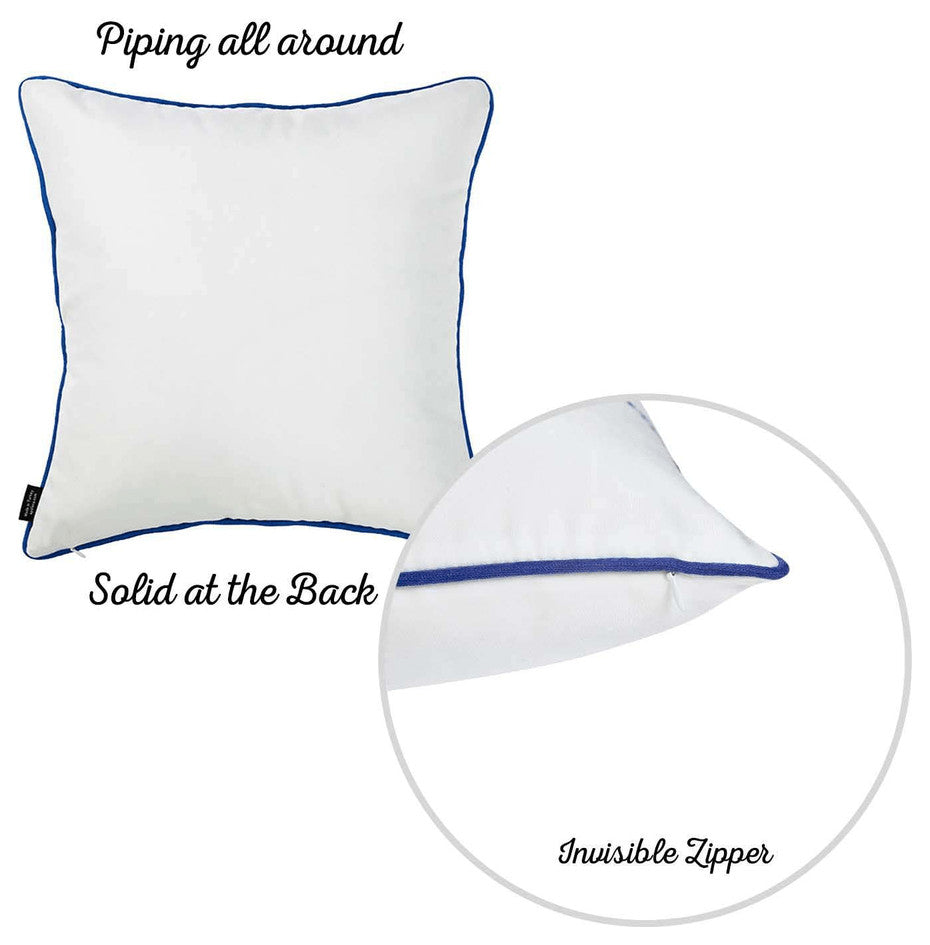 18" Multicolor Throw Pillow