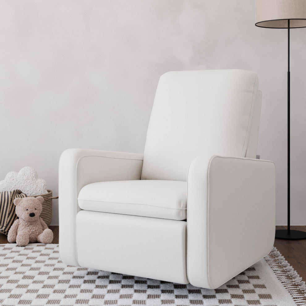 Graco Teddi Power Recliner Swivel Glider With USB, Ivory Basketweave