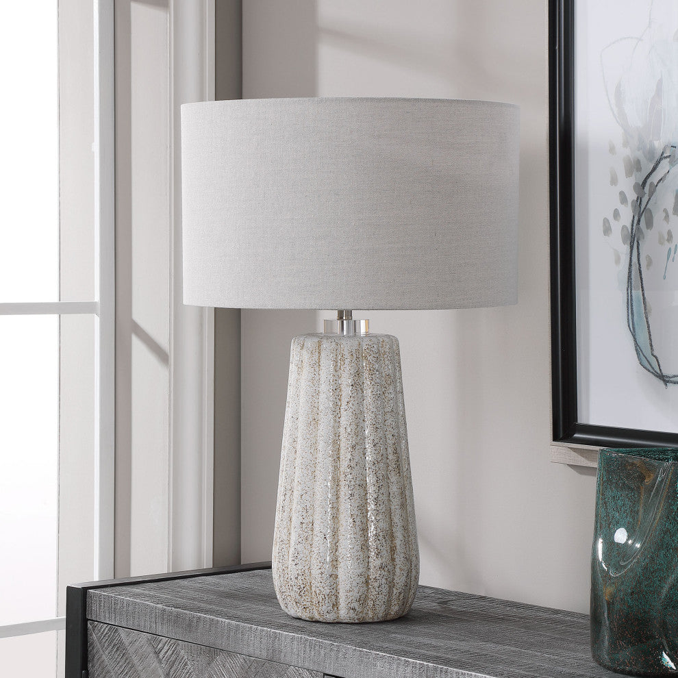 Uttermost Pikes StoneIvory Table Lamp