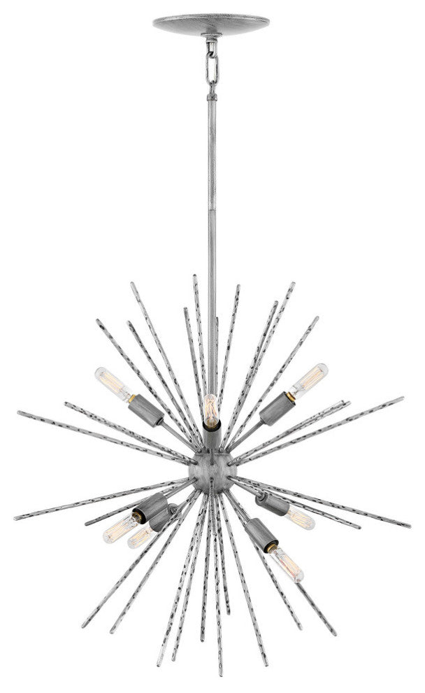 Hinkley Tryst Chandelier Small Orb, Burnished Nickel