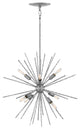 Hinkley Tryst Chandelier Small Orb, Burnished Nickel