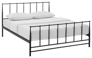 Estate King Steel Bed, Brown