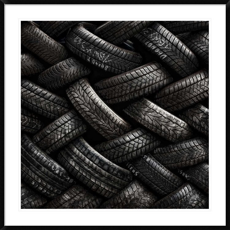 "Feeling Tired" Framed Digital Print by Piet Flour, 44x44"