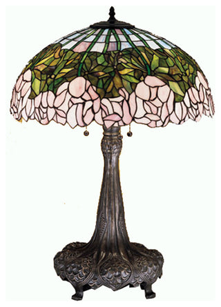 Meyda lighting 30513 31" High Tiffany Cabbage Rose Table Lamp
