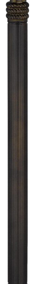Xia 61 Inch Tiffany Style Vintage Floor Lamp, Glass Shade, Antique Bronze