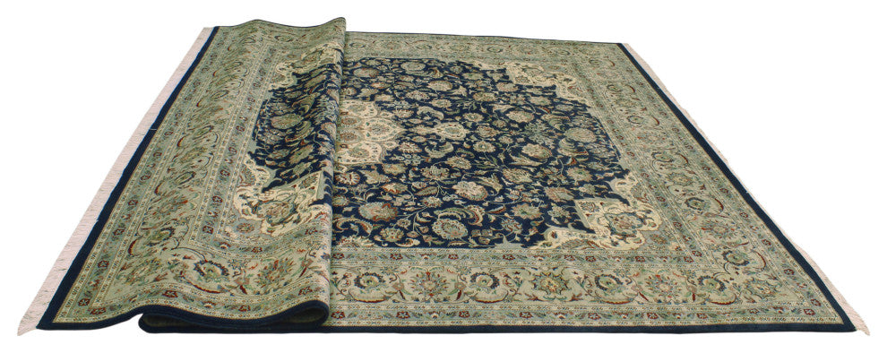 Pak-Persian Deyanira Navy/Gray Rug, 9'0x12'3