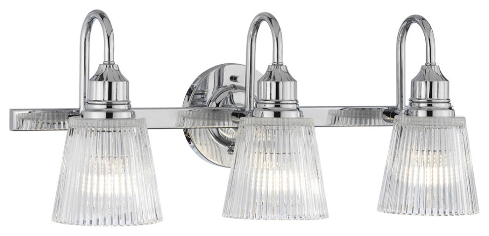 Addison 3 Light Bath Light in Polished Chrome