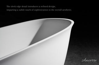 Fiore 67" Freestanding Solid Surface Bathtub, White
