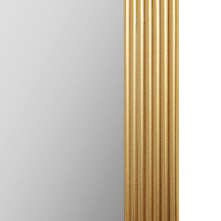 Madison Park Aurelia Rounded Rectangle Fluted Wall Mirror, Gold