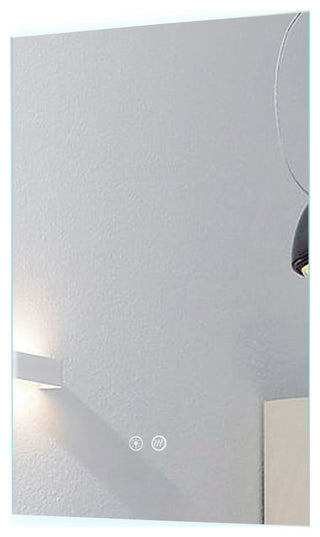 Aurora Backlit Dimmable LED Mirror with Defogger, 24"x36"x1.75"