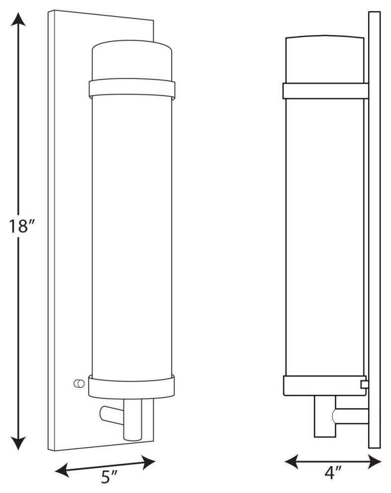 Hartwick Collection Brushed Nickel 1-Light Wall Sconce