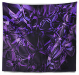 Purple Crystal Texture Design Abstract Wall Tapestry, 92"x78"