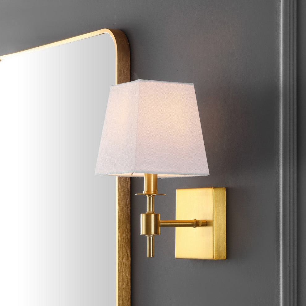 Safavieh Clauren 7.25" Wall Sconce, Brass