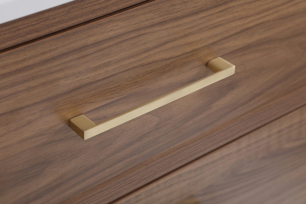 Home Living Walnut Brown 30" Bathroom Vanity