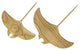 Set of 2 Hand Carved Wood Stingray Sculpture Coastal Style Manta Ray Beach Art