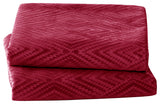 IKAT Velvet Pillow Shell Sets, Garnet, 2 Piece 26" X 14"
